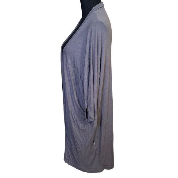Danskin Open Front Dark Grey Duster Cardigan Sz Small - Picture 7 of 8